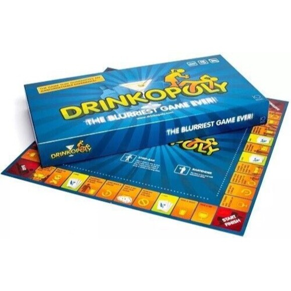 Drinkopoly Board Game Adult Drinking Party Game New Sealed Fun Time Drinkies - Picture 2 of 3